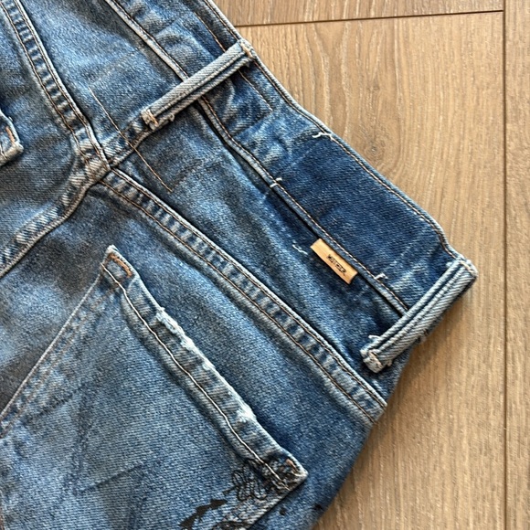 MOTHER Superior High-Waisted Smokin' Fray Shorts Never Enough Size 25 - Picture 13 of 13